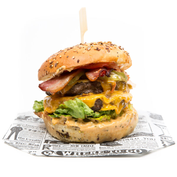 Cheese Bacon Burger Double aux Deux-Alpes